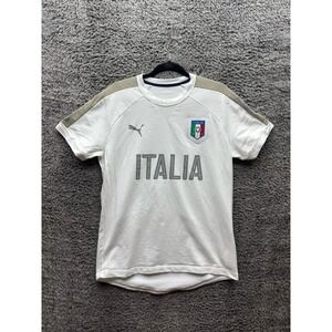 Puma Italy National Team Training Football Jersey Reflective White Mens Size L